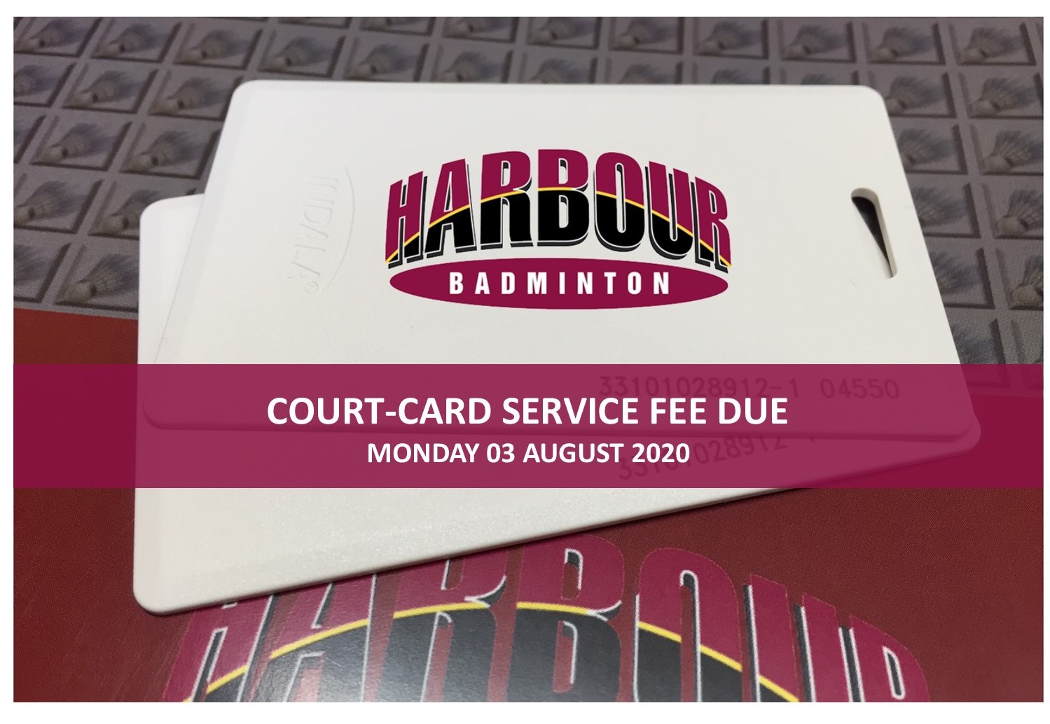 Court card Annual Service Fee REVISED RENEWAL DATE Badminton North