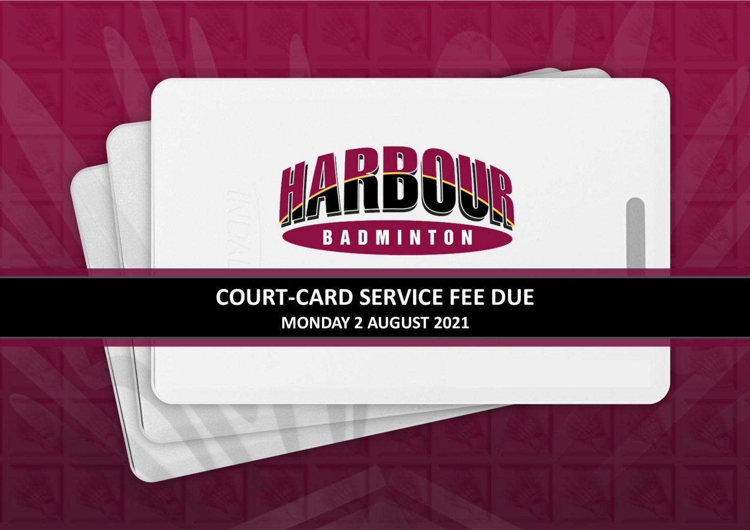 Court Card Annual Fee To Renew Badminton North Harbour